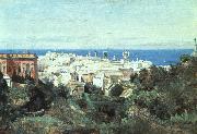  Jean Baptiste Camille  Corot View of Genoa oil painting on canvas